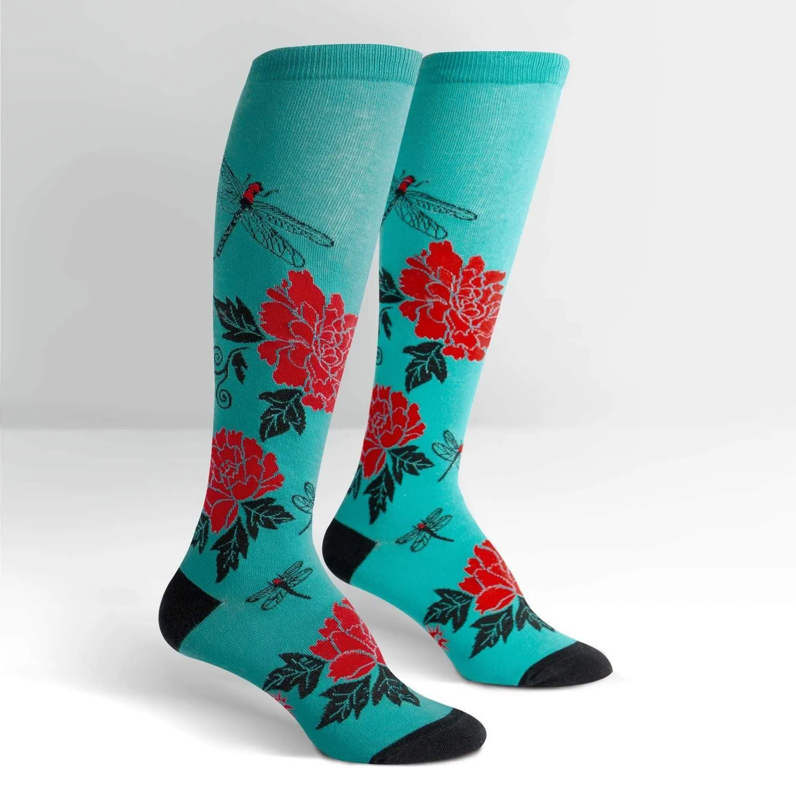 Peonies Socks Women's Knee High Sock