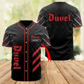 Personalized Black Duvel Beer Baseball Jersey