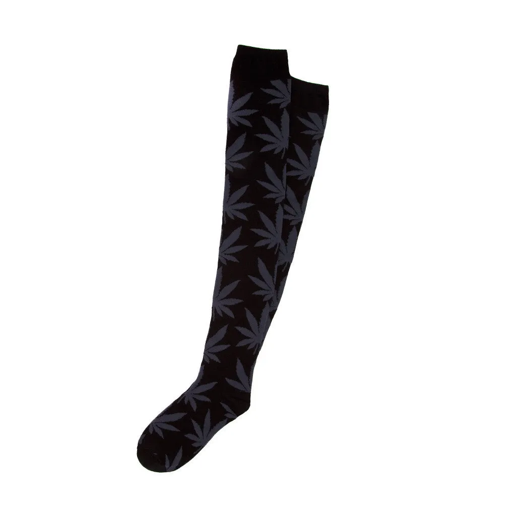 PLANTLIFE KNEE HIGH SOCKS SP15 // BLACK