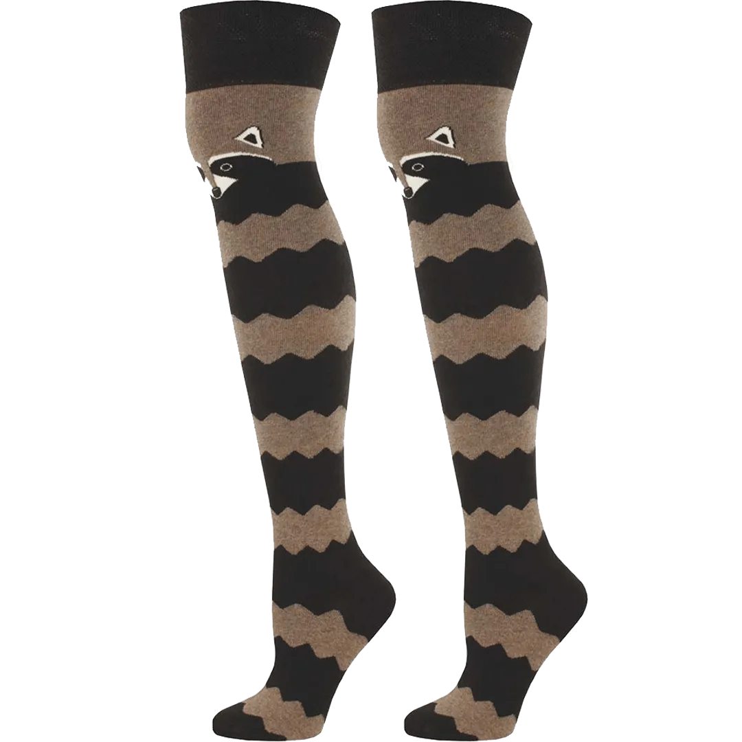 Raccoon Women's Over The Knee Sock