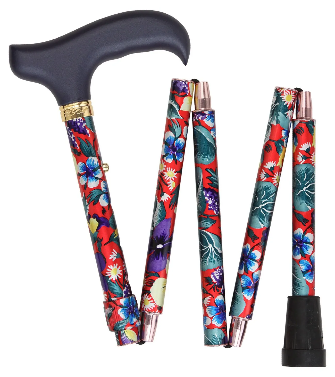 Scratch & Dent Fiesta Red Mini Compact Folding Cane V1768