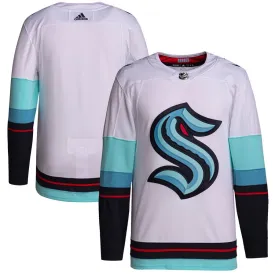 Seattle Kraken Adidas Away White Prime Authentic Jersey
