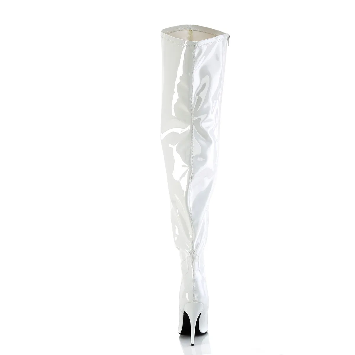 SEDUCE-3000WC Pleaser White Sexy Single Sole Shoes (Fetish Footwear)