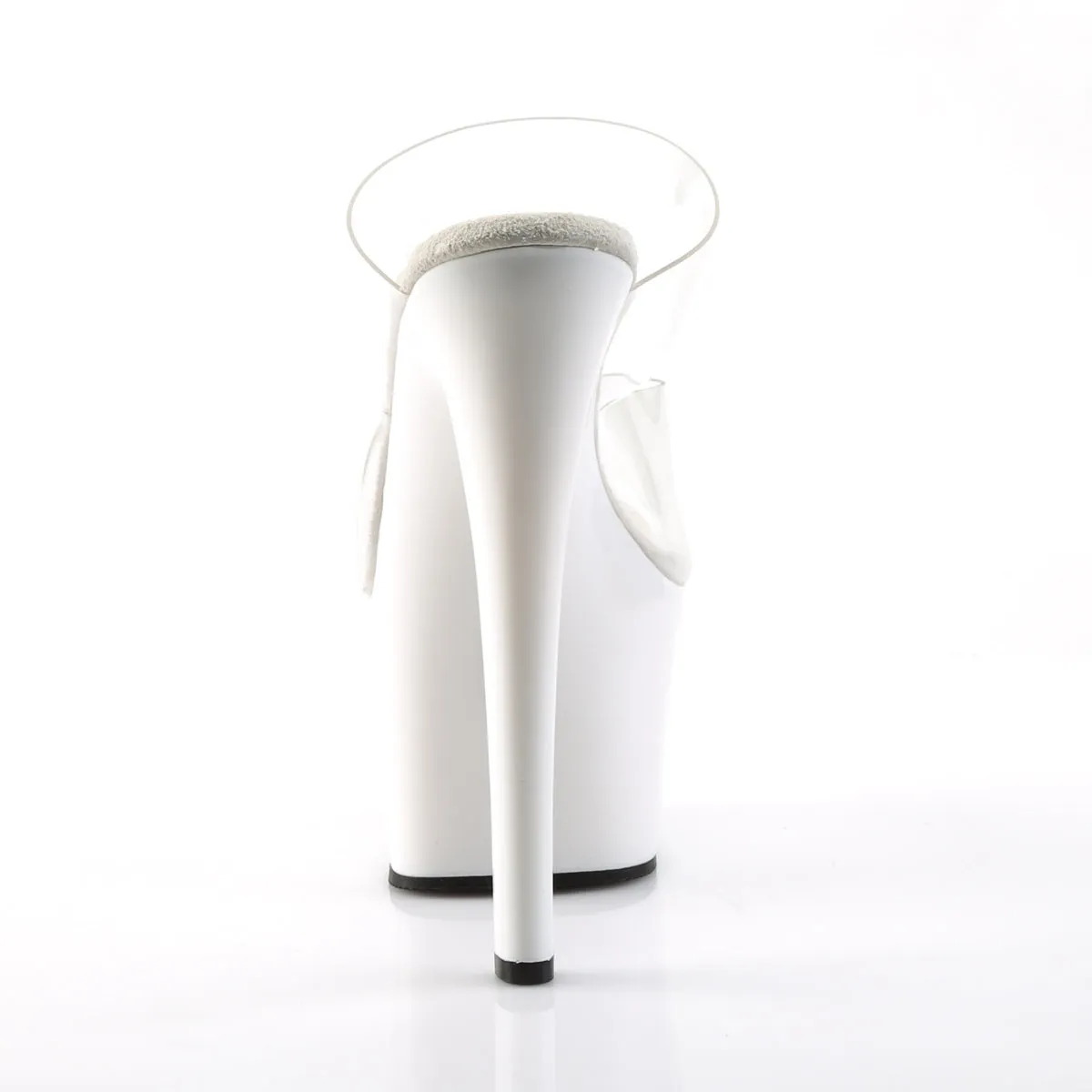 SKY-302 Pleaser Clear/White Sexy Platform Shoes (Pole Dancing Heels)