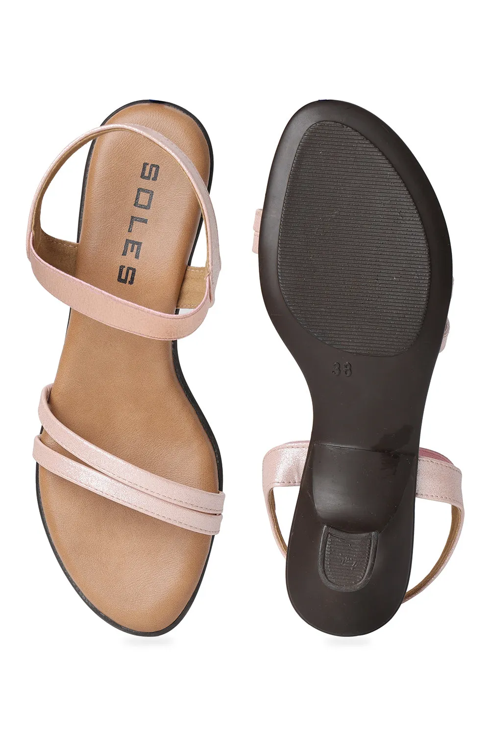 SOLES Double Strap Heels