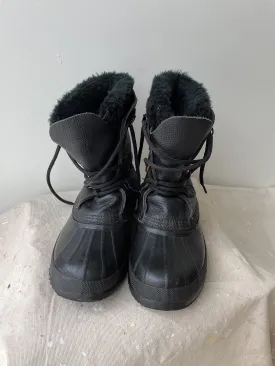 SOREL WINTER BOOTS—BLACK [8W]