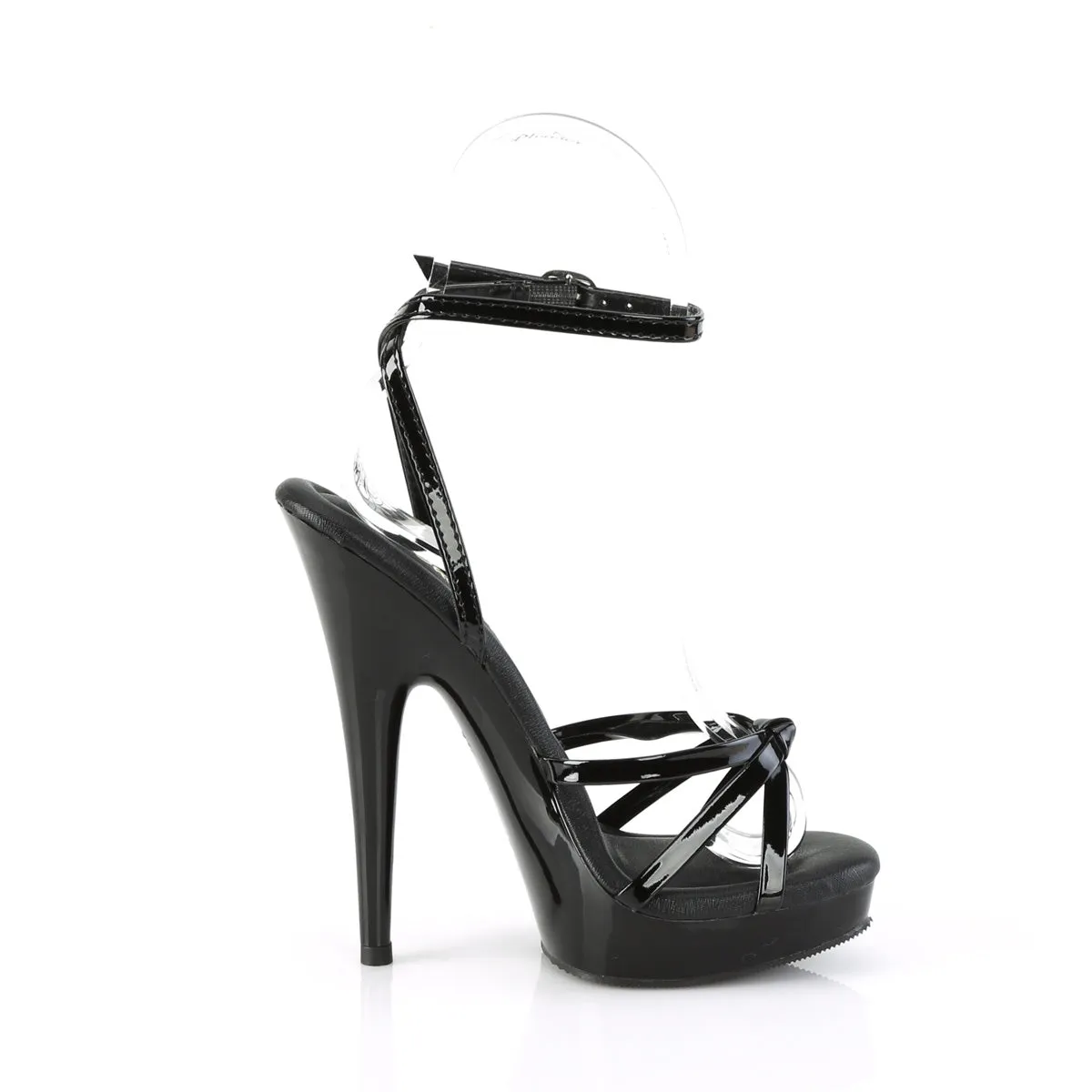 SULTRY-638 Fabulicious 6" Sultry Black Patent Sexy Shoes (High Heels)
