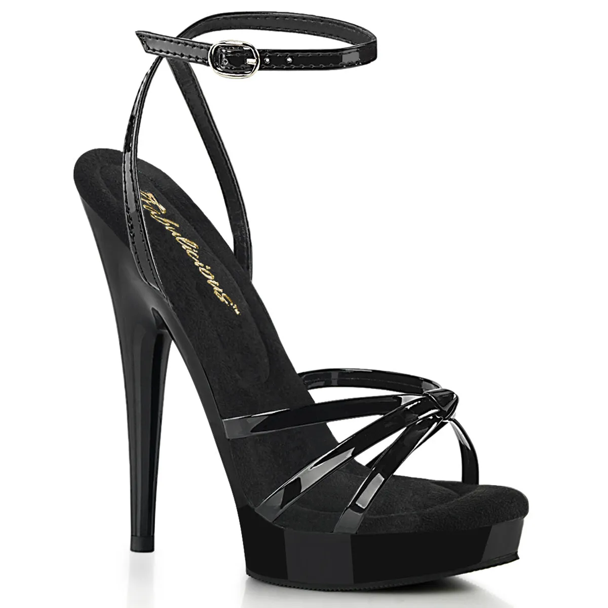 SULTRY-638 Fabulicious 6" Sultry Black Patent Sexy Shoes (High Heels)