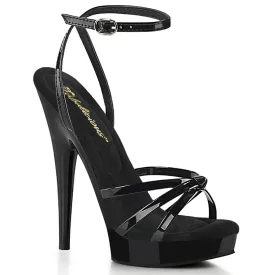 SULTRY-638 Fabulicious 6" Sultry Black Patent Sexy Shoes (High Heels)