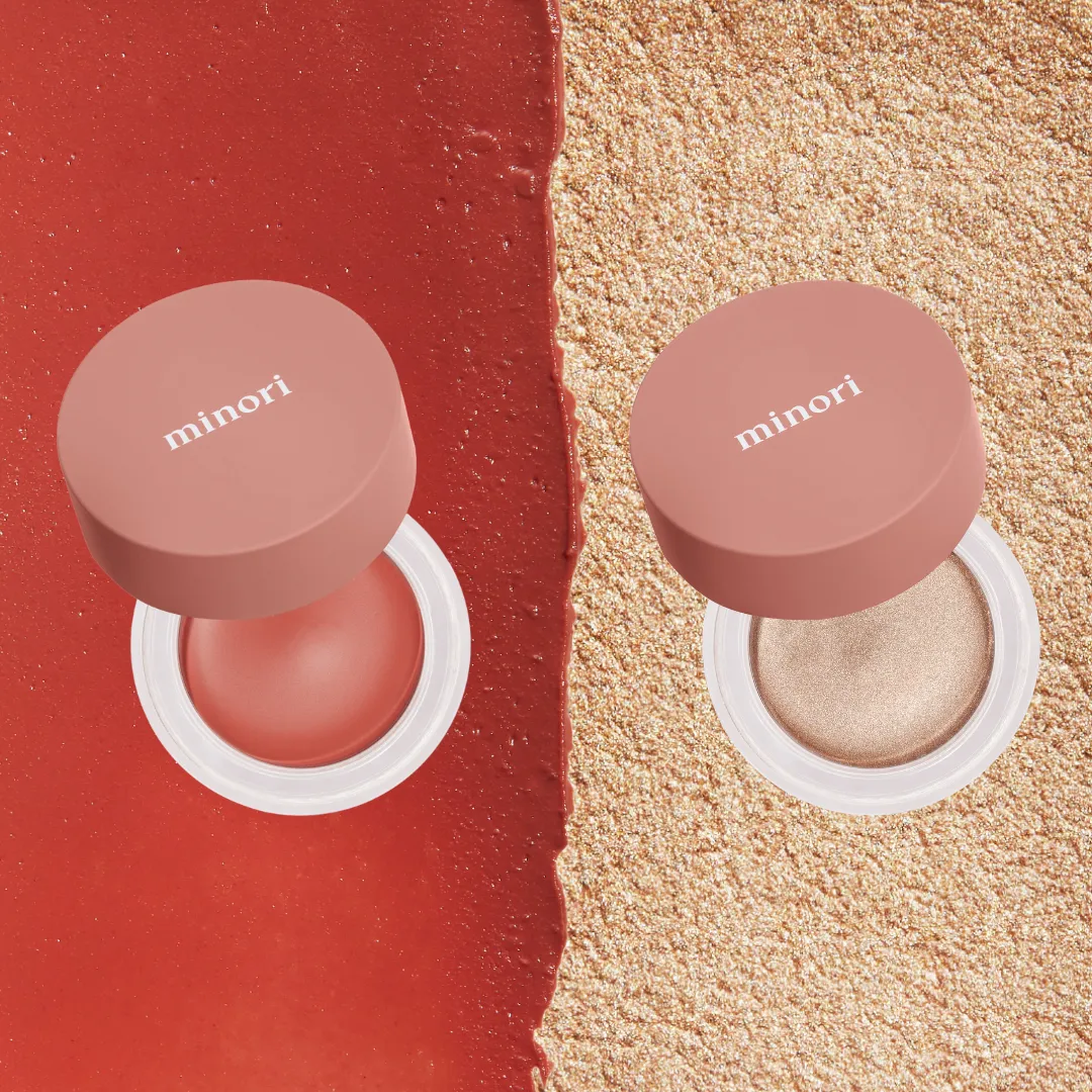 Sunkissed Glow Kit - Cream Blush & Highlighter Set | Minori