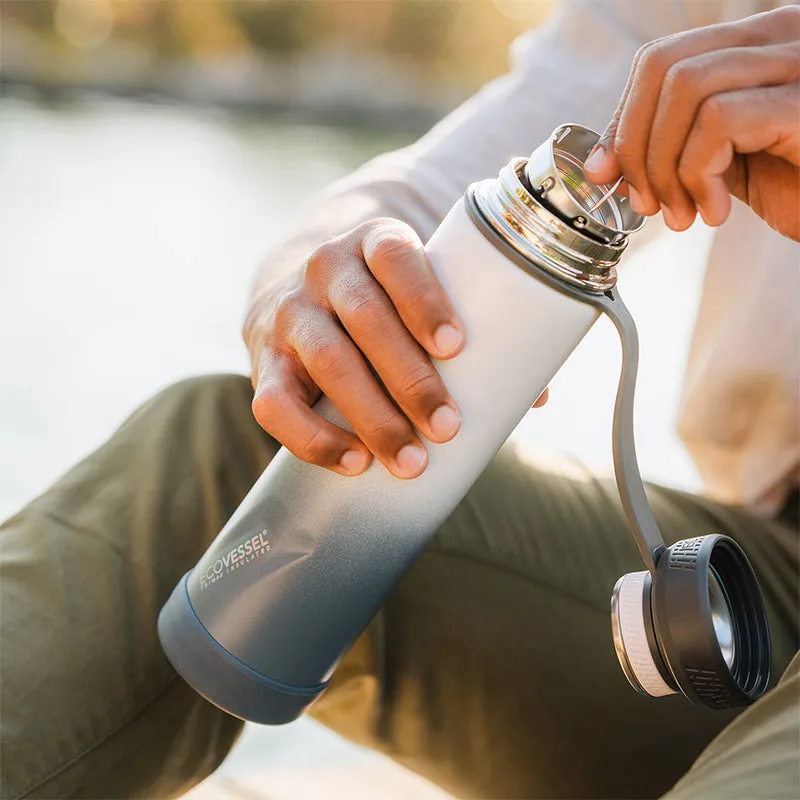 The Boulder - 24 oz Bottle with Screw Top & Strainer
