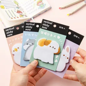 Wholesale of Paper Cartoon Cute Special Shaped Convenience Stickers and Sticky Notes