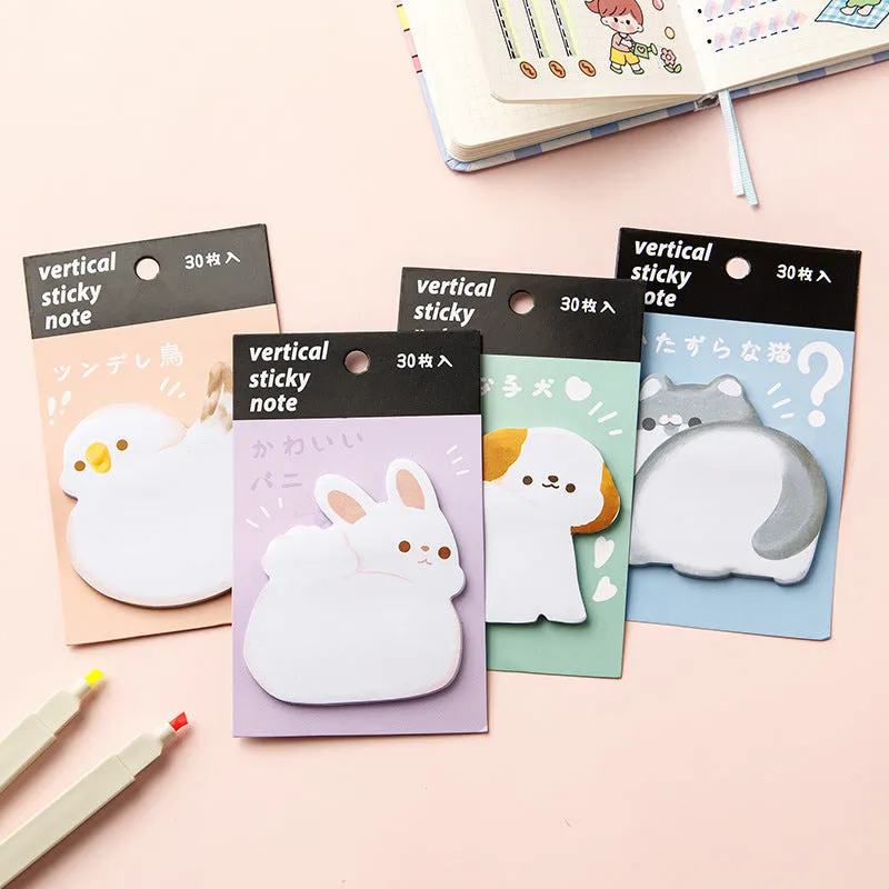 Wholesale of Paper Cartoon Cute Special Shaped Convenience Stickers and Sticky Notes