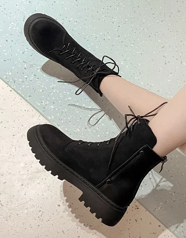 Winter Large Size Women's Suede Ankle Boots