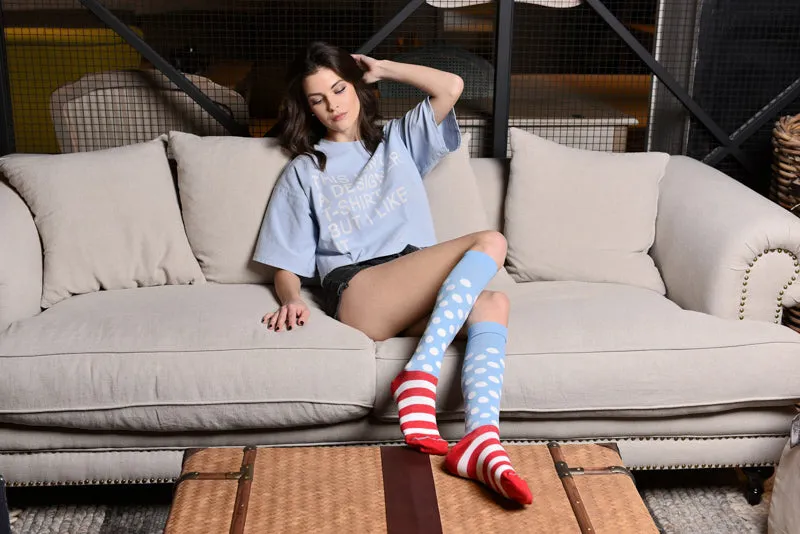 Zicci Women's 5-Pair Gift Box Mix-2 Knee High Socks