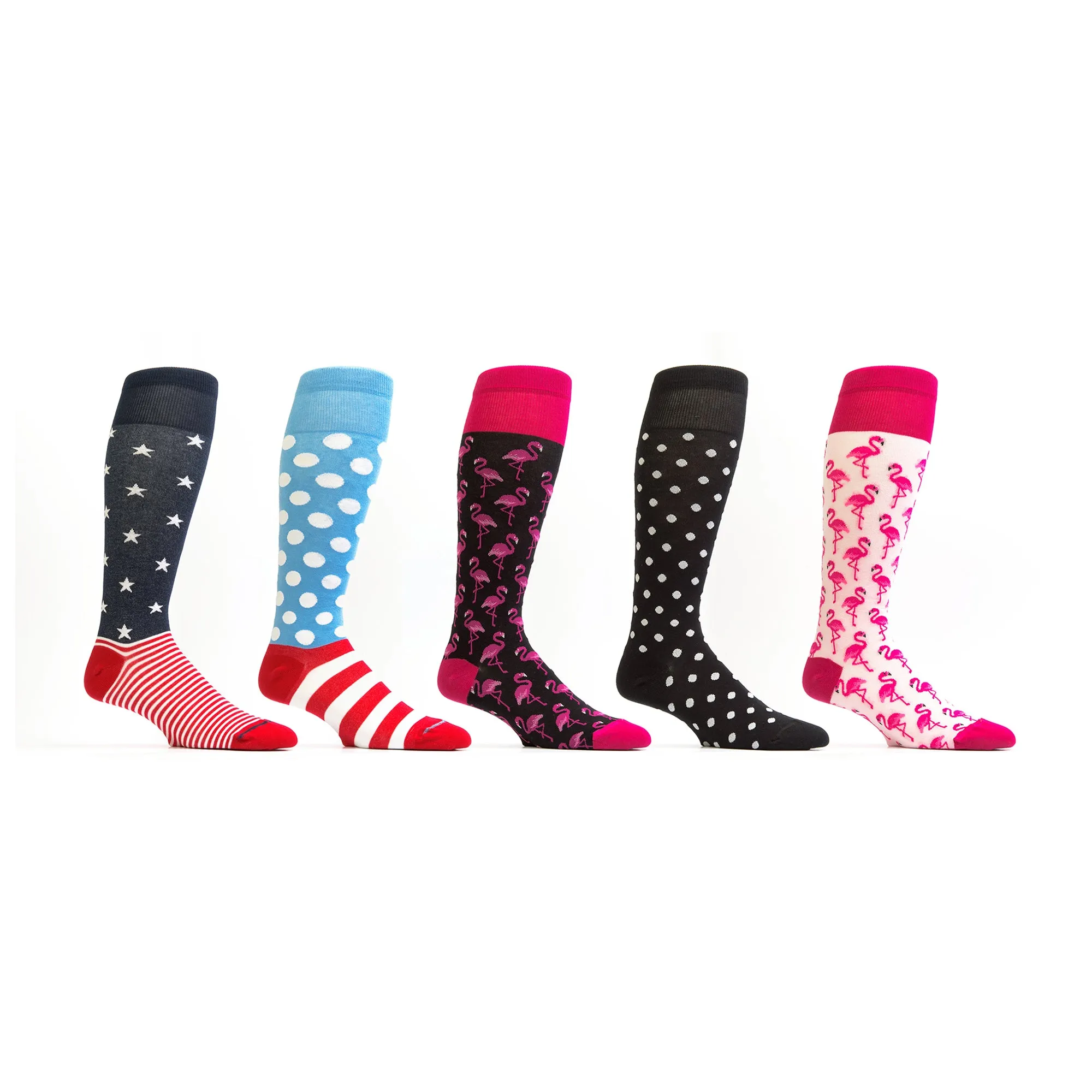 Zicci Women's 5-Pair Gift Box Mix-2 Knee High Socks